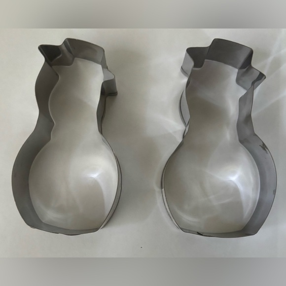 NWT Christmas cookie cutters 7 total bundle turkey ornament snowman metal - Picture 2 of 6